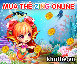 Mua thẻ zing online trang bị cho 