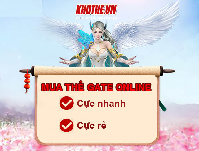 Nạp thẻ Gate online cực nhanh, cực rẻ